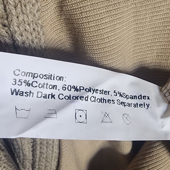 NWT DRESSFO Solid All Tan Long Sleeve Cardigan Sweater Womens Size XL - Picture 8 of 8